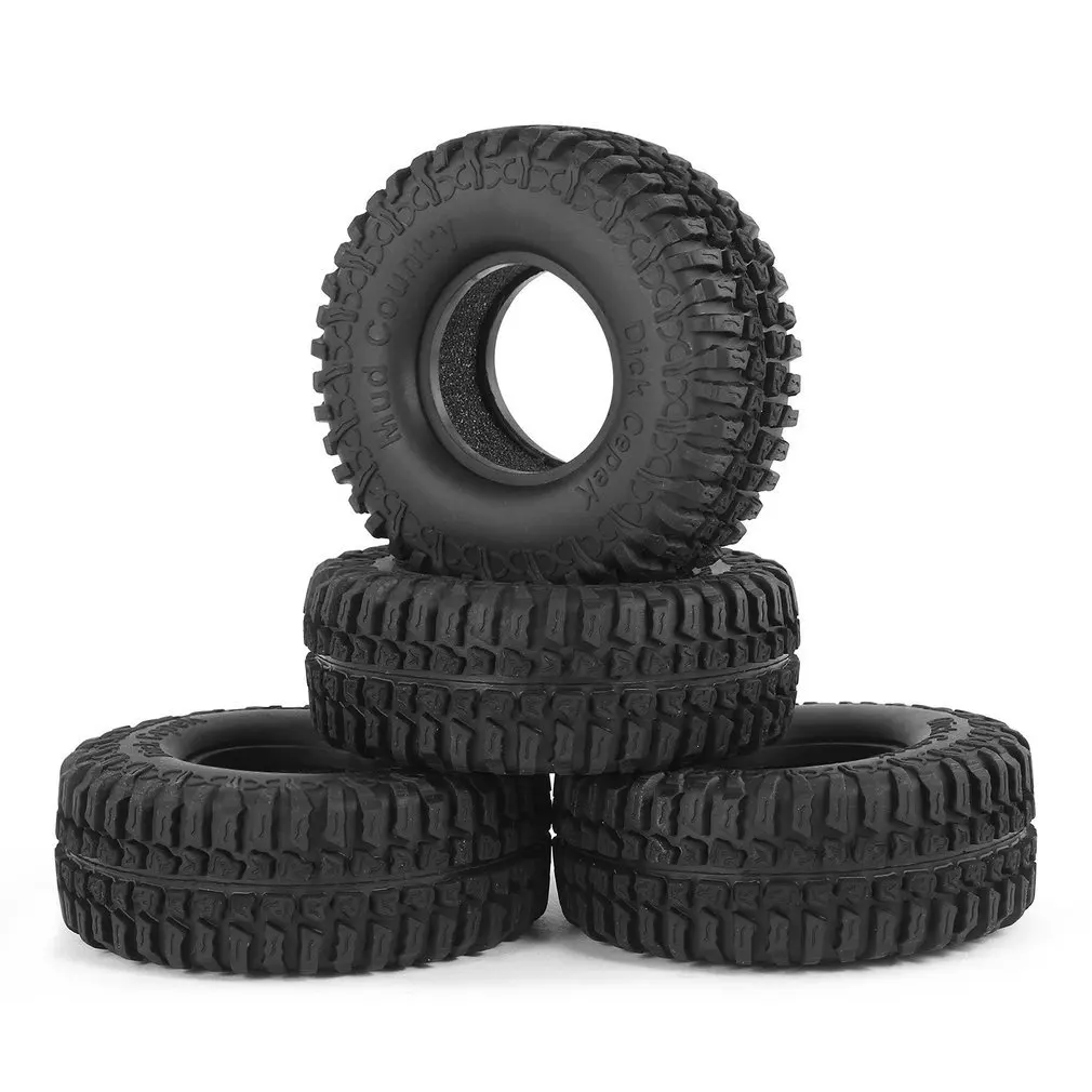 

4pcs 3020 1.9inch Rubber Tires Tyre Set for RC4WD D90 CC01 1/10 RC Rock Crawler Climbing Car Tires