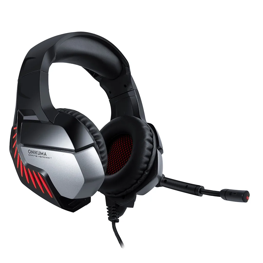 Наушники проводные Onikuma K5 Pro Shocking Bass Игровые наушники с микрофоном гарнитура наушники fone de ouvido auriculares