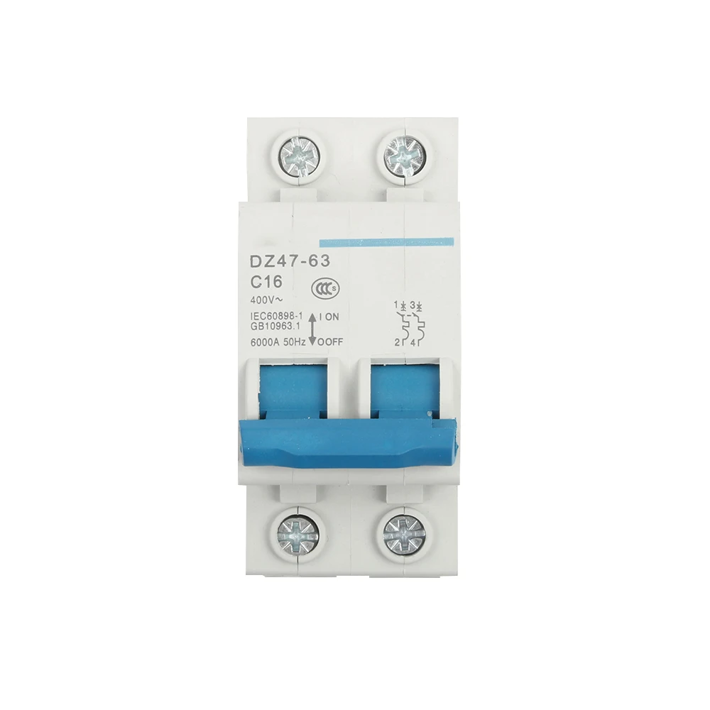 DMWD DZ47-63 10A 16A 20A 25A 32A 40A 50A 63A 2P AC 400V Мини автоматический выключатель MCB измельчитель |