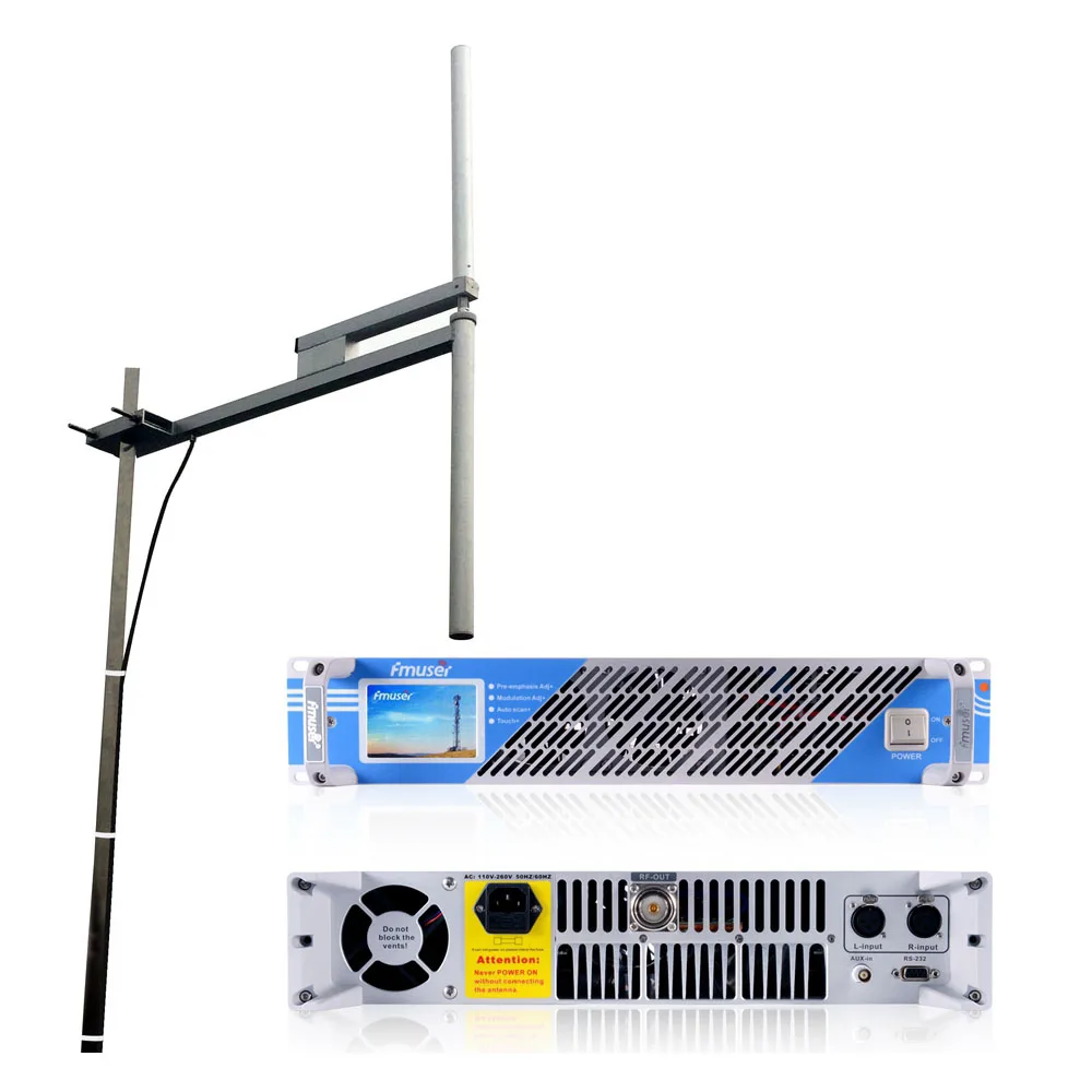 FMUSER 100W 150 Вт FM передатчик Комплект + FU DV2 дипольная антенна для радиостанция