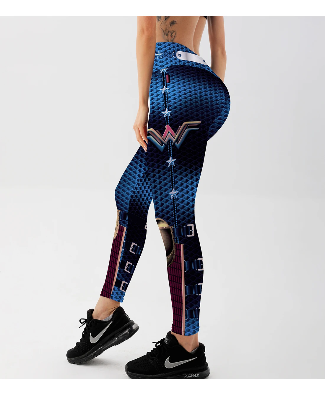 High Waist Women Digital Printed Work Out Training Fitness Leggings Push Up Sport GYM Leggings For Weight Loss Tummy Control.