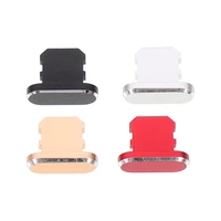 4pcs charging hole aluminum alloy dust plugs compatible with iphone x assorted color