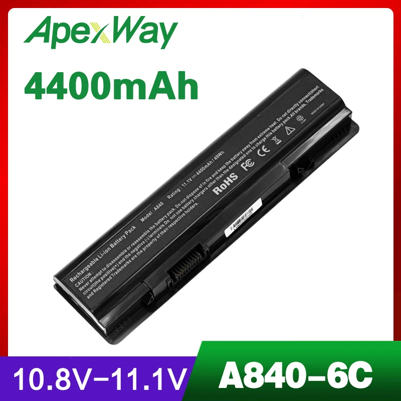 4400 мАч аккумулятор для ноутбука dell Vostro 1014 1015 A840 A860 312-0818 451-10673 F286H F287F F287H G069H R988H