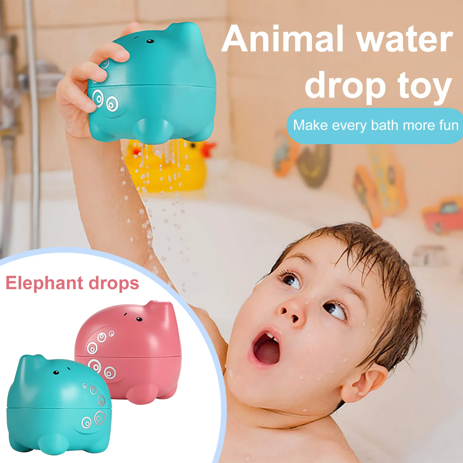 Мультяшный разбрызгиватель для душа со слоном детская игрушка плавания брызг