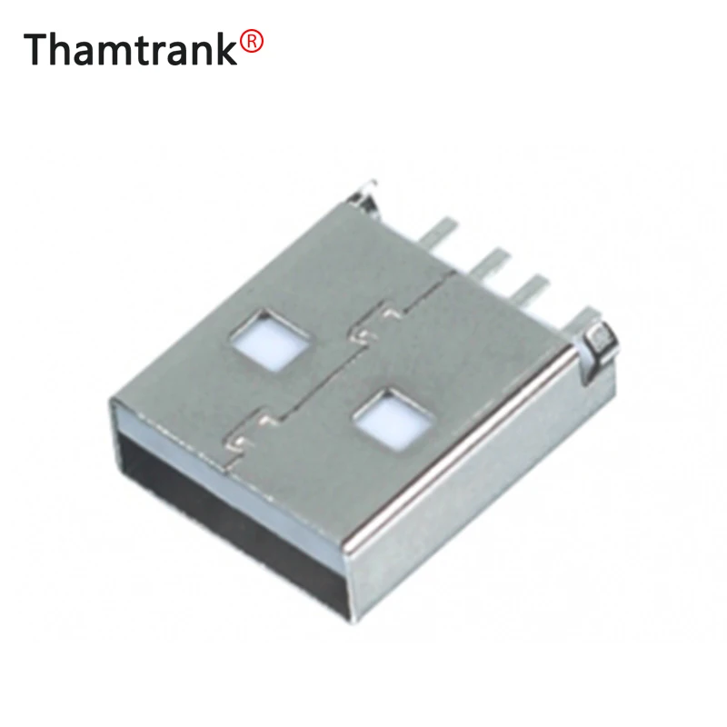 10 шт./лот Короткий разъем USB2.0 AM SMT USB A Тип штекер пластина PCB адаптер|Соединители| |