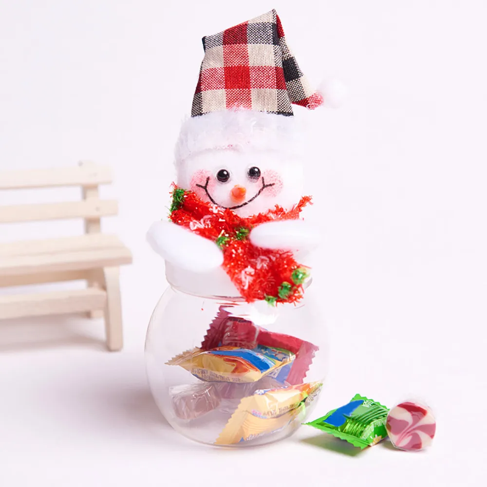 1 шт Санта Клаус Снеговик Лось Рождественская коробка для хранения конфет