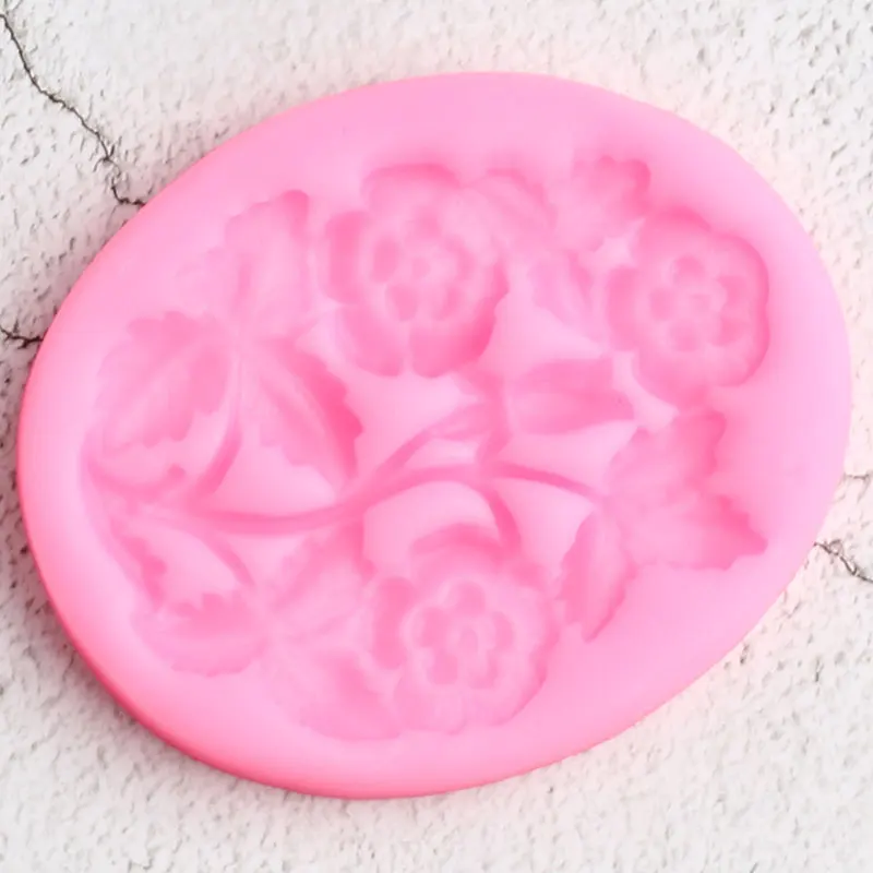 Sugarcraft цветок границы Силиконовые формы ручной работы вечерние помадка для кекса