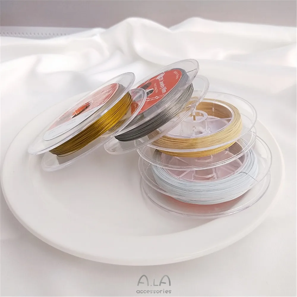 Южная Корея Золотая мягкая проволока 7 нитей цветная стальная жемчужный воротник