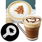 Новинка 16 шт.компл. модная модель печати на кофе трафареты для распыления пирожных трафареты для рисования кофе капучино инструменты для оформления