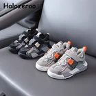 Кроссовки Детские Зимние, черные, на массивной подошве