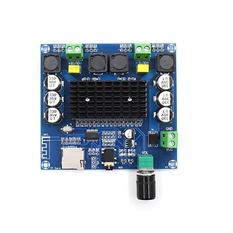 KYYSLB DC12~ 30 в 100 Вт* 2,0 TDA7498 5,0 Bluetooth усилитель плата XH-A105 цифровой усилитель плата поддержка AUX Встроенный потенциометр