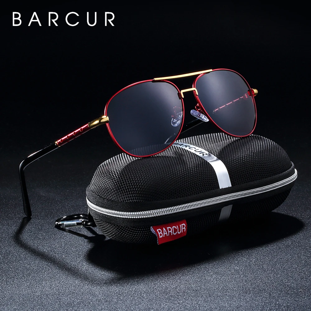 BARCUR винтажные Поляризованные солнцезащитные очки для мужчин модные мужские