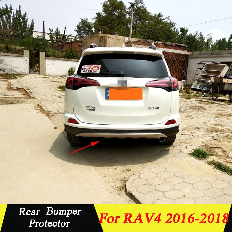 Задний спойлер на бампер для Toyota RAV4 2016 2017 2018 украшение задний диффузор губ