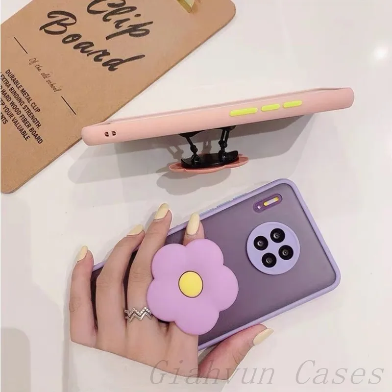 Новый корейский 3D держатель для телефона с цветами Huawei P20 P30 P40 Lite Mate 20 30 nova 3i 5 5i 5T 4E 6