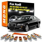 MDNG Canbus для Audi A6 S6 RS6 C5 C6 C7 4B 4F 4G Sedan Avant светодиодные внутренние фары комплект карта купольная лампа багажника без ошибок автомобильная лампа