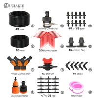 muciakie reduced garden drip irrigation kits 14 to 18 hose watering drop system red curved arrow drippers micro dropper
