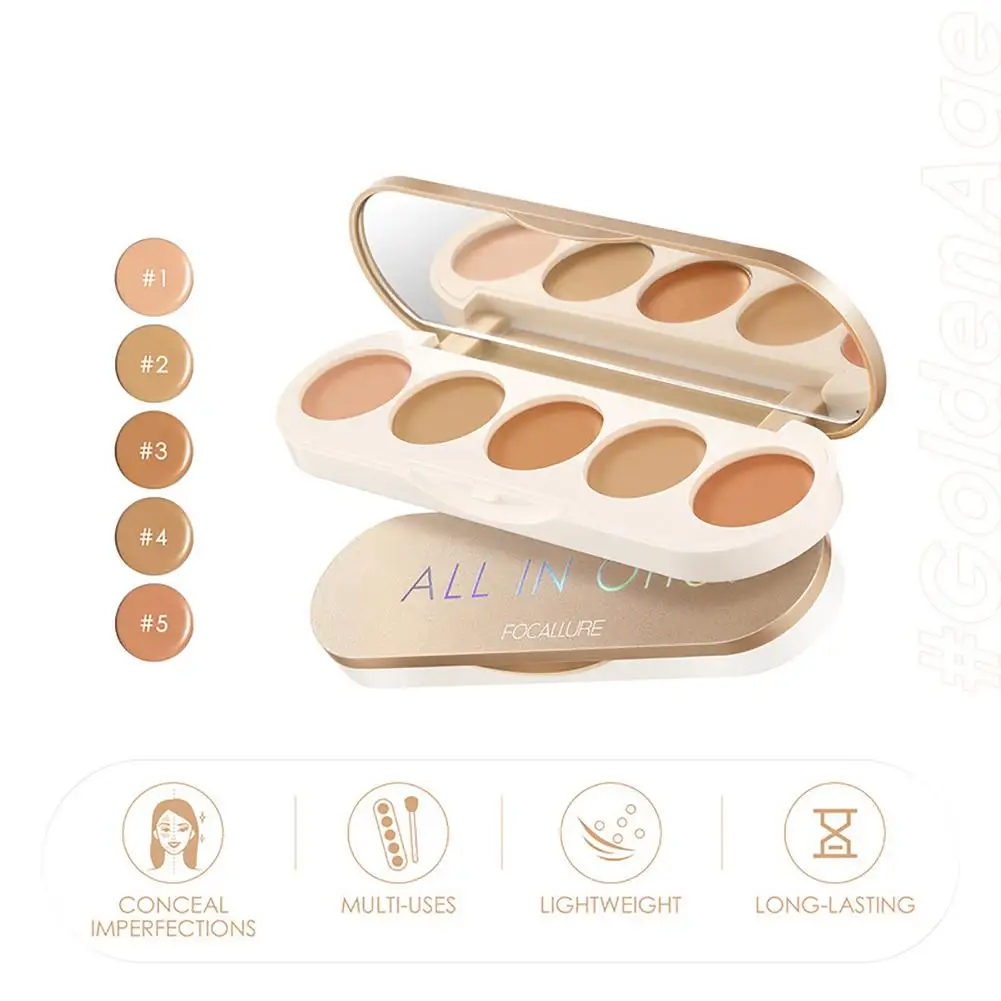 Палитра консилеров для макияжа 5 цветов |