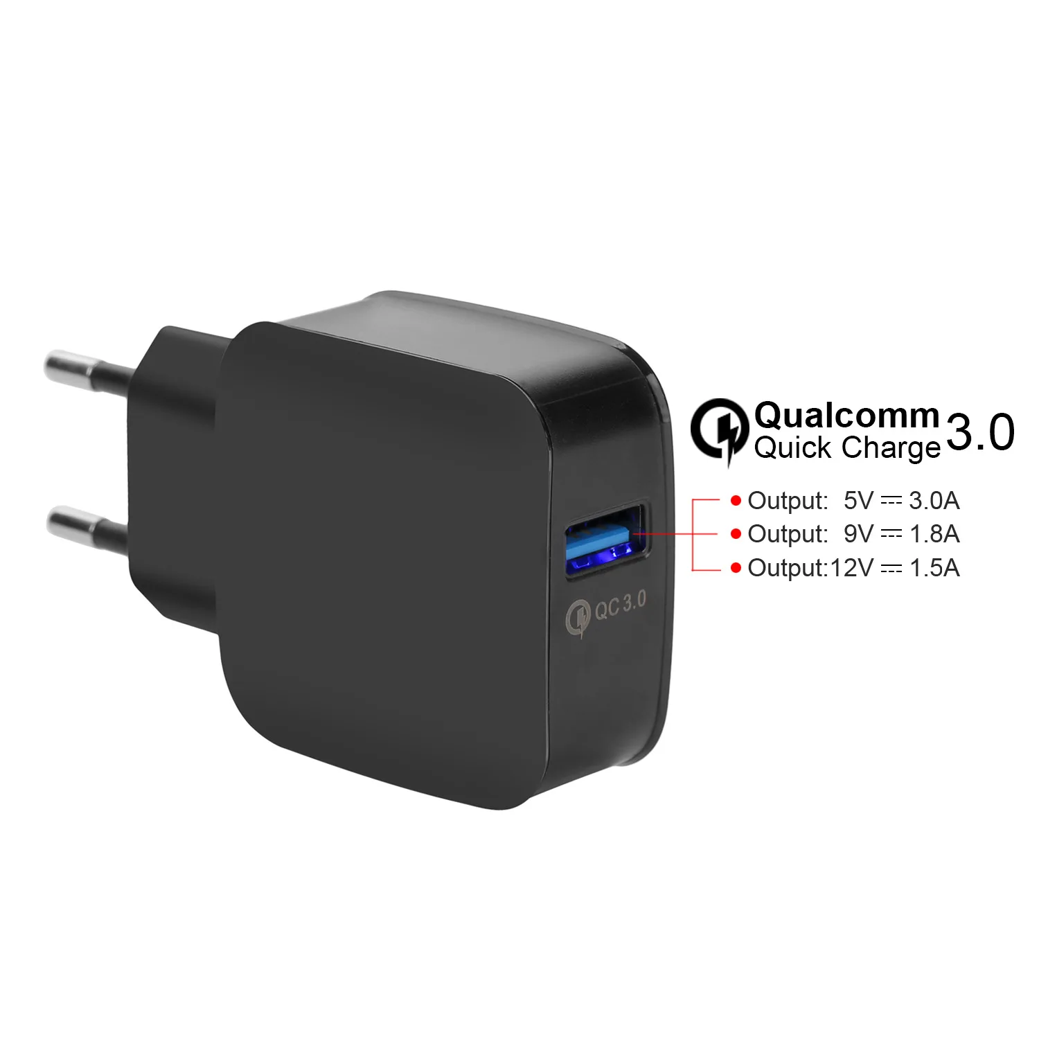 

5V 3A USB Charger for iPhone X 8 7 iPad OPPO Fast Wall Charger EU Adapter for Samsung S9 Xiaomi Mi 8 Mobile Phone Charger