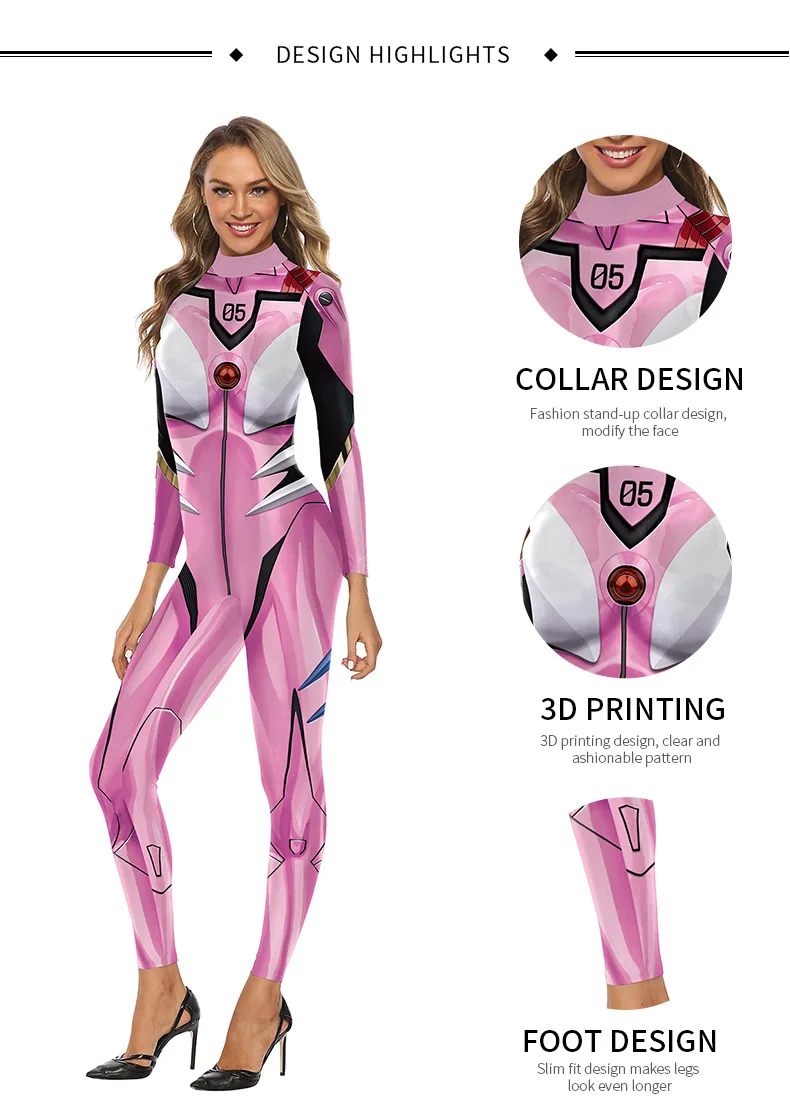 Костюмы для косплея из аниме ЭВА женское сексуальное боди Цельный купальник