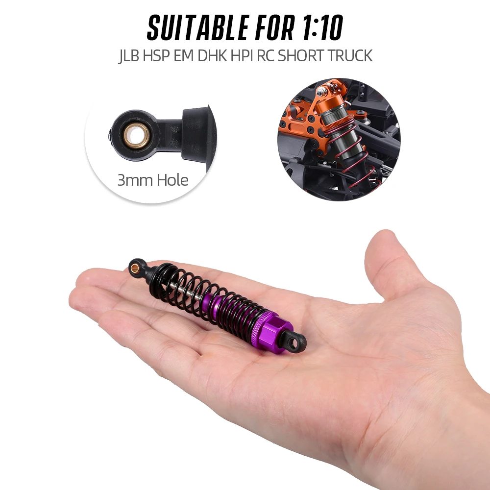 2 шт. 90 мм амортизатор демпфер RC автомобильные запчасти для 1:10 автомобиль JLB HSP EM DHK
