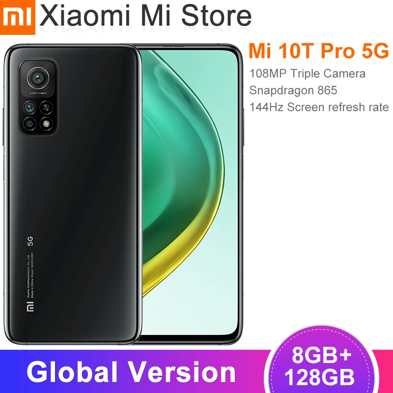 Глобальная версия Xiaomi Mi 10T Pro смартфон 8 Гб оперативной памяти 128 ГБ ROM Snapdragon 865 Octa Core