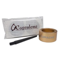 capsulone vertuoline holder reusable aluminum foil seals lid sticker compatible with%c2%a0nespresso vertuoline capsule 100 pcs