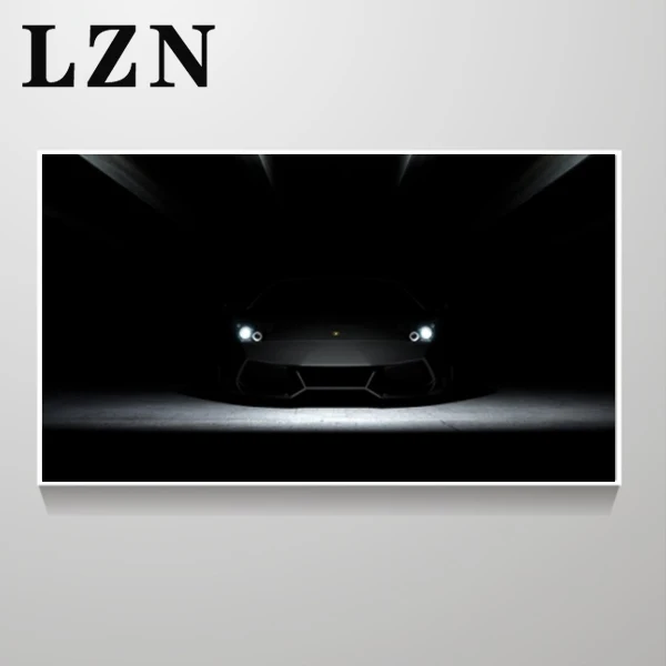 02 LZN картины на холсте художественные Плакаты Декор для стены рисунок автомобиля Lamborghini картина без рамы для Modren гостиной украшения дома - Цвет: 02