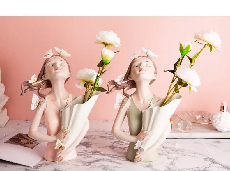 

Nordic Dcoration Garden Plant Pot Jarrones Decorativos Moderno Home Decor Salon Vase Living Room Decoration Flower Vase