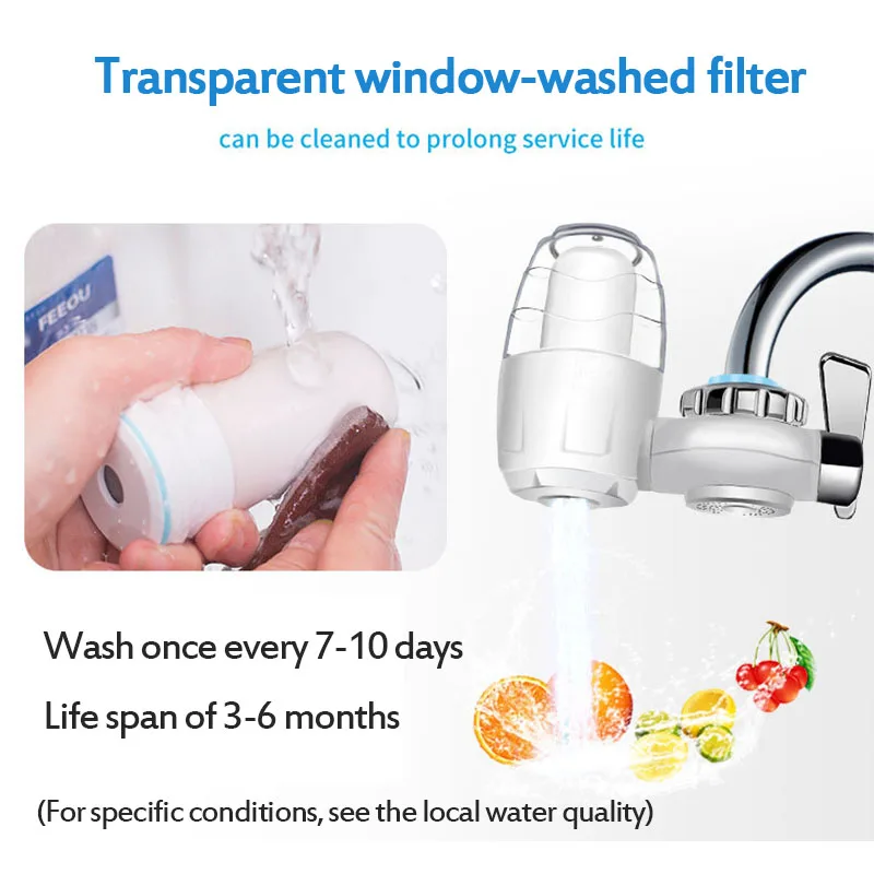 7 слойный фильтр для воды сменный кран очиститель кухонный моющийся керамический