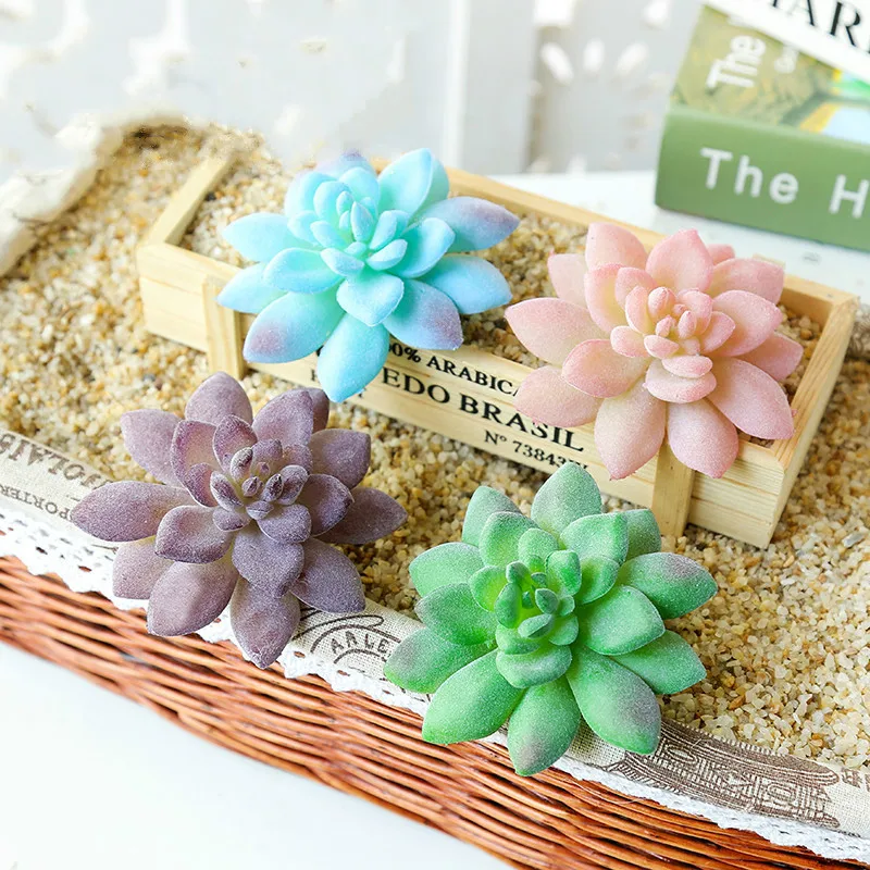 1 шт. новые разнообразные милые искусственные с имитацией суккулентов Мини