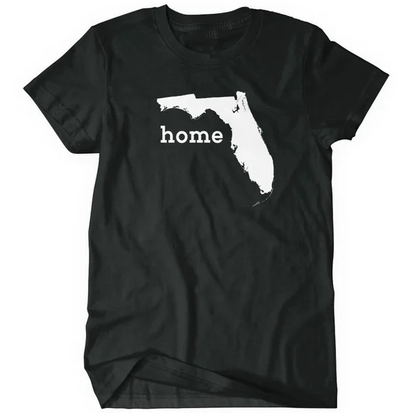 

Florida Home Black T-Shirt Mens Cotton O-neck T-shirt