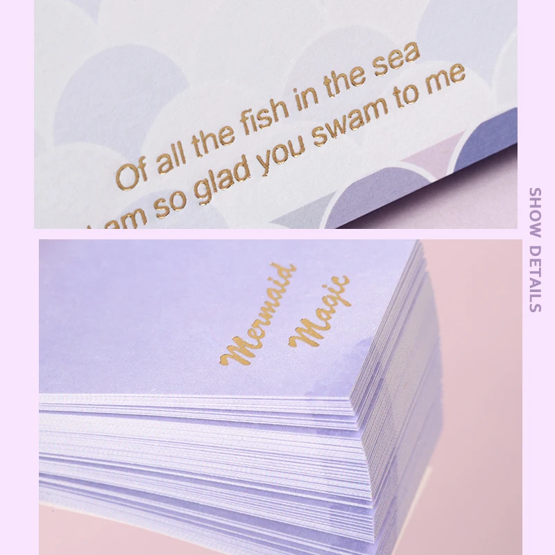 

Never Mermaid Series Sticky Notes Set with Paper Clips To Do List Index Bookmarks Memo Sheets Notepads Office Stationery Set