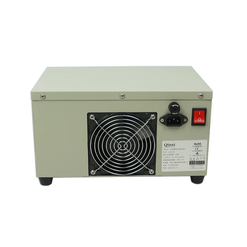 

QS-5100 Automatic Soldering stove Lead-Free SMT Reflow Oven for SMD SMT Rework solder area 180*120mm 600W