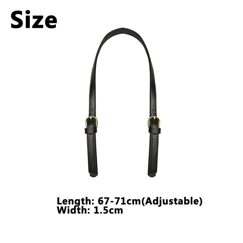 1PC Handbag Handle Strap Adjustable PU Leather Bag Strap for DIY Bag Accessories Long Shoulder Strap Bag Chain