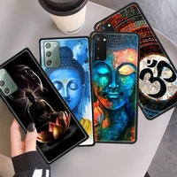 silicone case for samsung galaxy s20 fe s10 plus s21 s9 s8 note 10 lite 20 9 ultra phone cover soft shell gautama buddha funda
