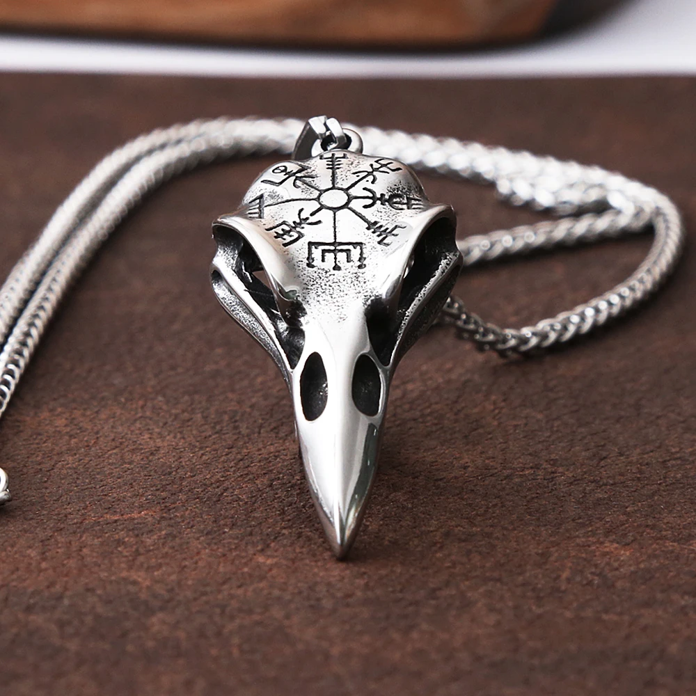 Винтажные Одина череп ворона подойдет в качестве подарка как для мужчин так и