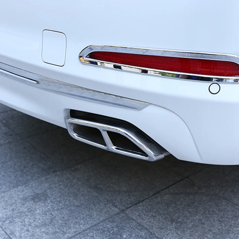 1 пара Автомобильный задний глушитель наконечник трубы накладка наклейка