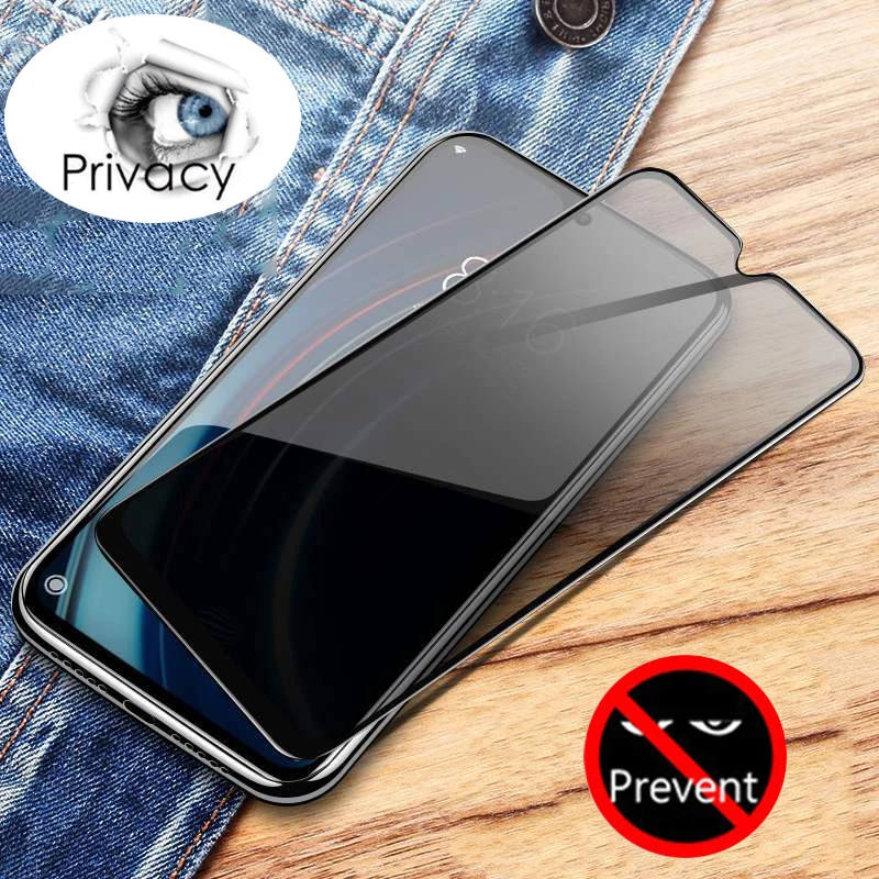 

Anti Spy Glare Peep 9H Tempered Glass For OPPO Realme 3 5 6 Pro X Lite X2 X50 Pro XT Q Z Privacy Screen Protector