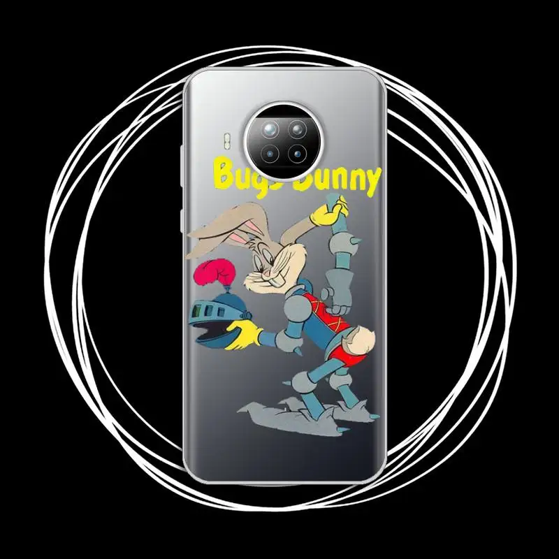 

Bugs Bunny Comics Phone Case Transparent for Xiaomi Redmi note 10 t 8 9 pro lite 11