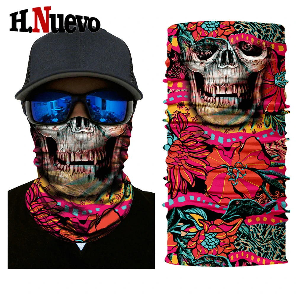 Мотоциклетная Балаклава маска с черепом лицо 3D щит Байкерская велосипедная для