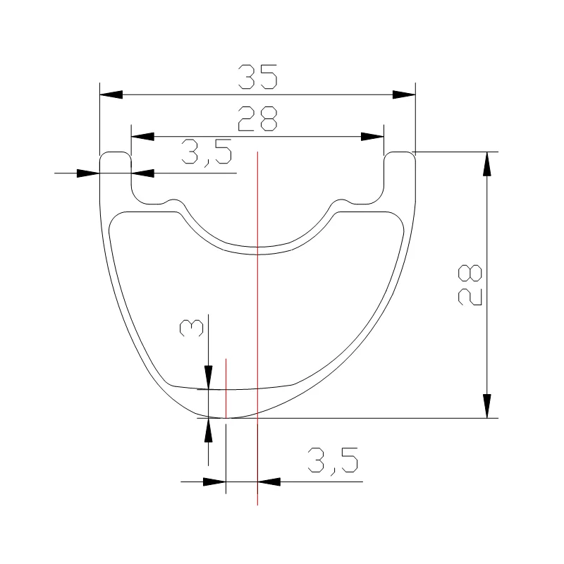 Колесо из углеродного волокна 650B AM ENDURO асимметричное матовое глянцевое колесо 35