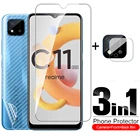 Чехол из закаленного стекла 3 в 1 для объектива камеры Realme C11 2021