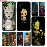 silicone cover baby groot cutest for xiaomi redmi note 10 10s 9 9s pro max 9t 8t 8 7 6 5 4x 4 pro 5a phone case