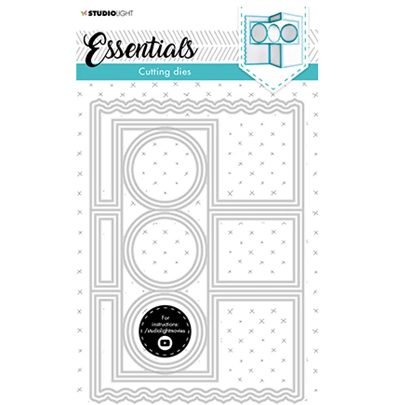 

Circle Zigzag Cardshape Metal Cutting Dies Scrapbook DiaryDecoration Embossing Template DIY Greeting Card Handmade 2021