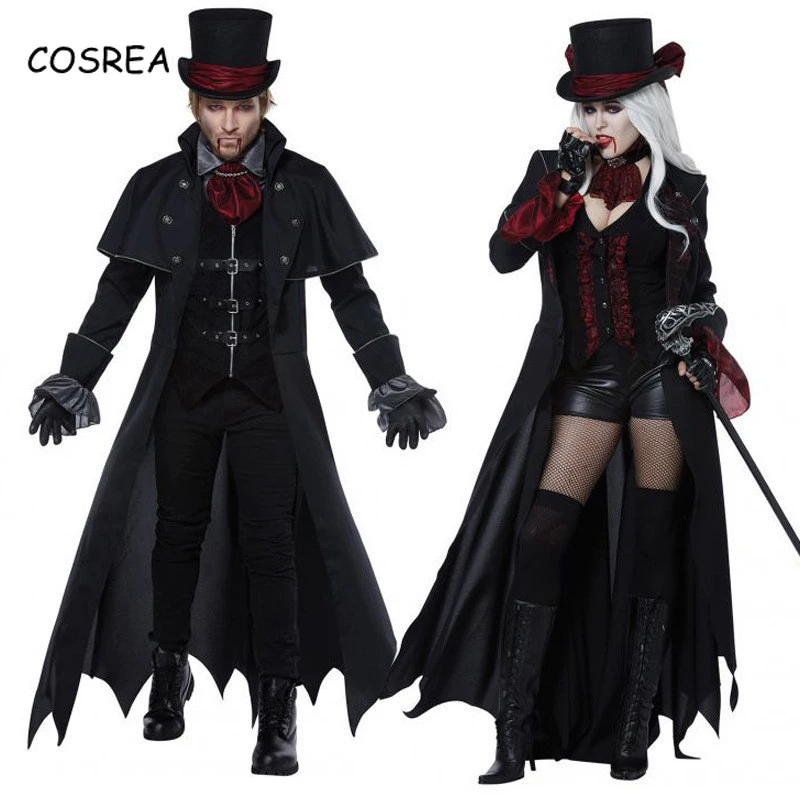 Костюм на Хэллоуин костюм вампира демона мужской джентльмен ночной клуб парные