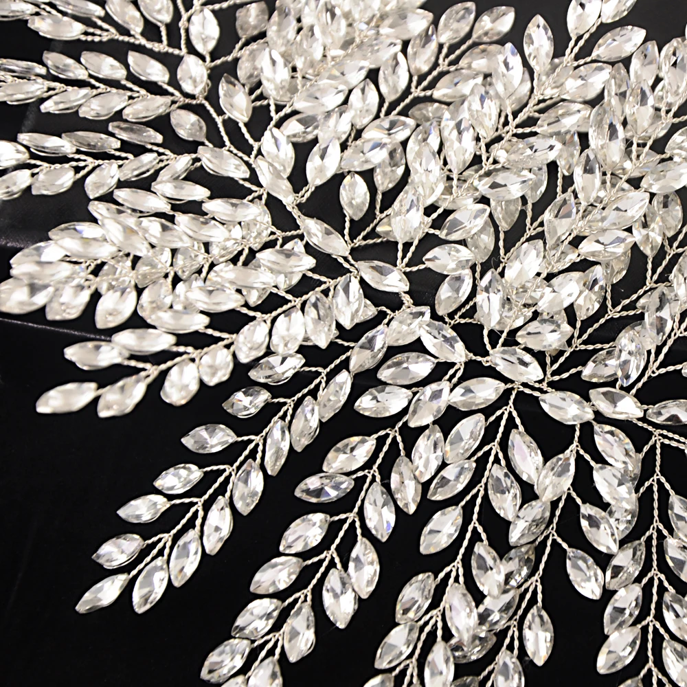 

TRiXY SH238-S Luxury Rhinestones Belt Bridal Belt Diamond Sash Wedding Dress Belt Crystal Bride Sash For Wedding Accessories