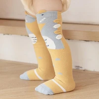1 pair skin friendly baby socks fine workmanship cotton cartoon pattern toddler stockings for daily wear