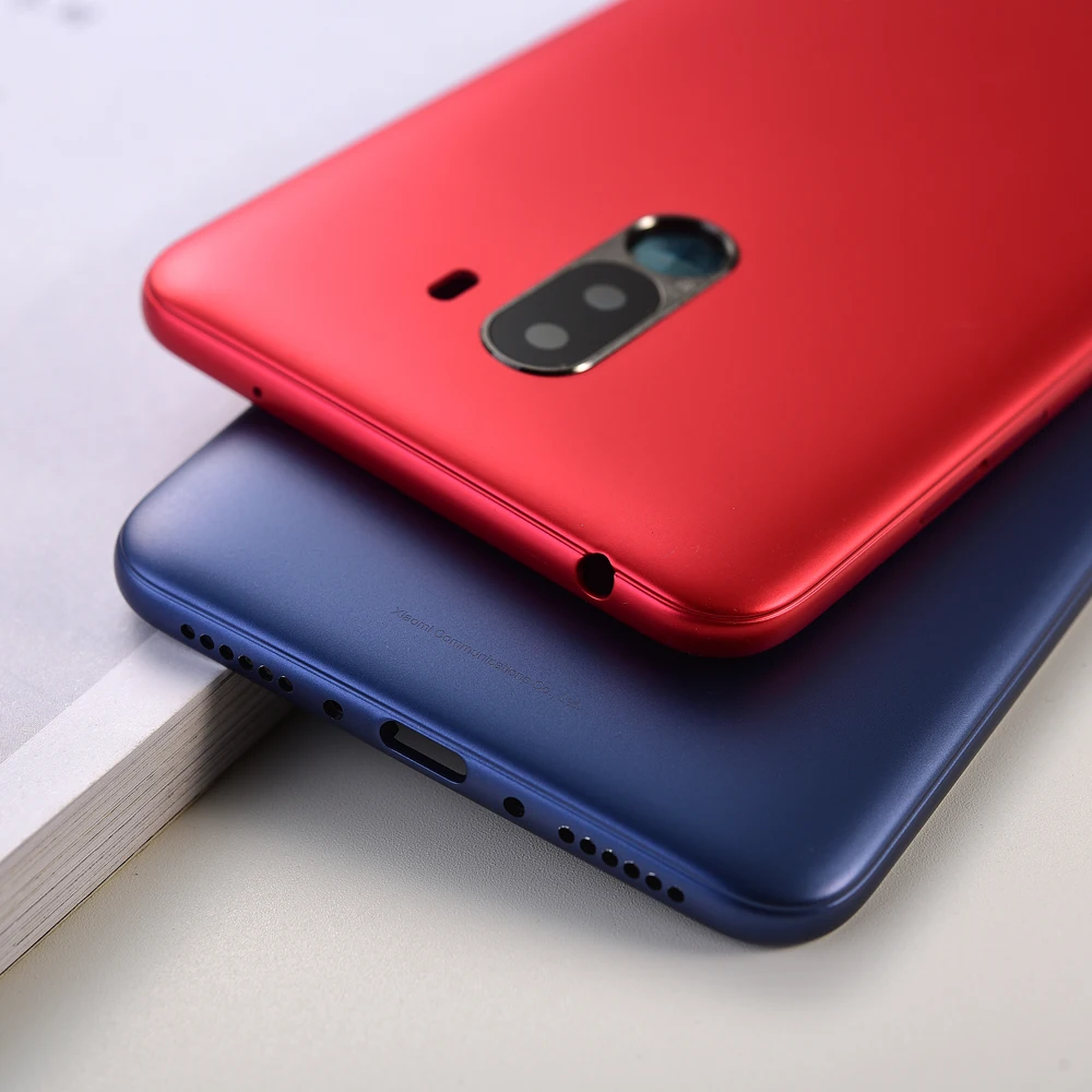 Задняя крышка аккумулятора Xiaomi Pocophone F1 с кнопками пластик | Мобильные телефоны и