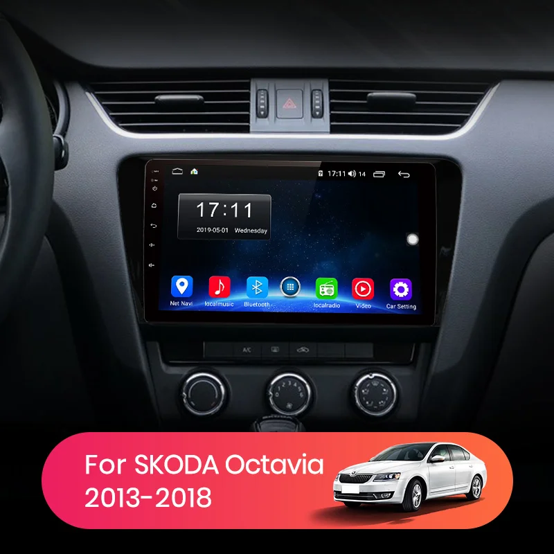AWESAFE PX9 для SKODA Octavia 2013 2014 2015 2016 2018 A7 Автомобильный мультимедийный видео плеер GPS No 2