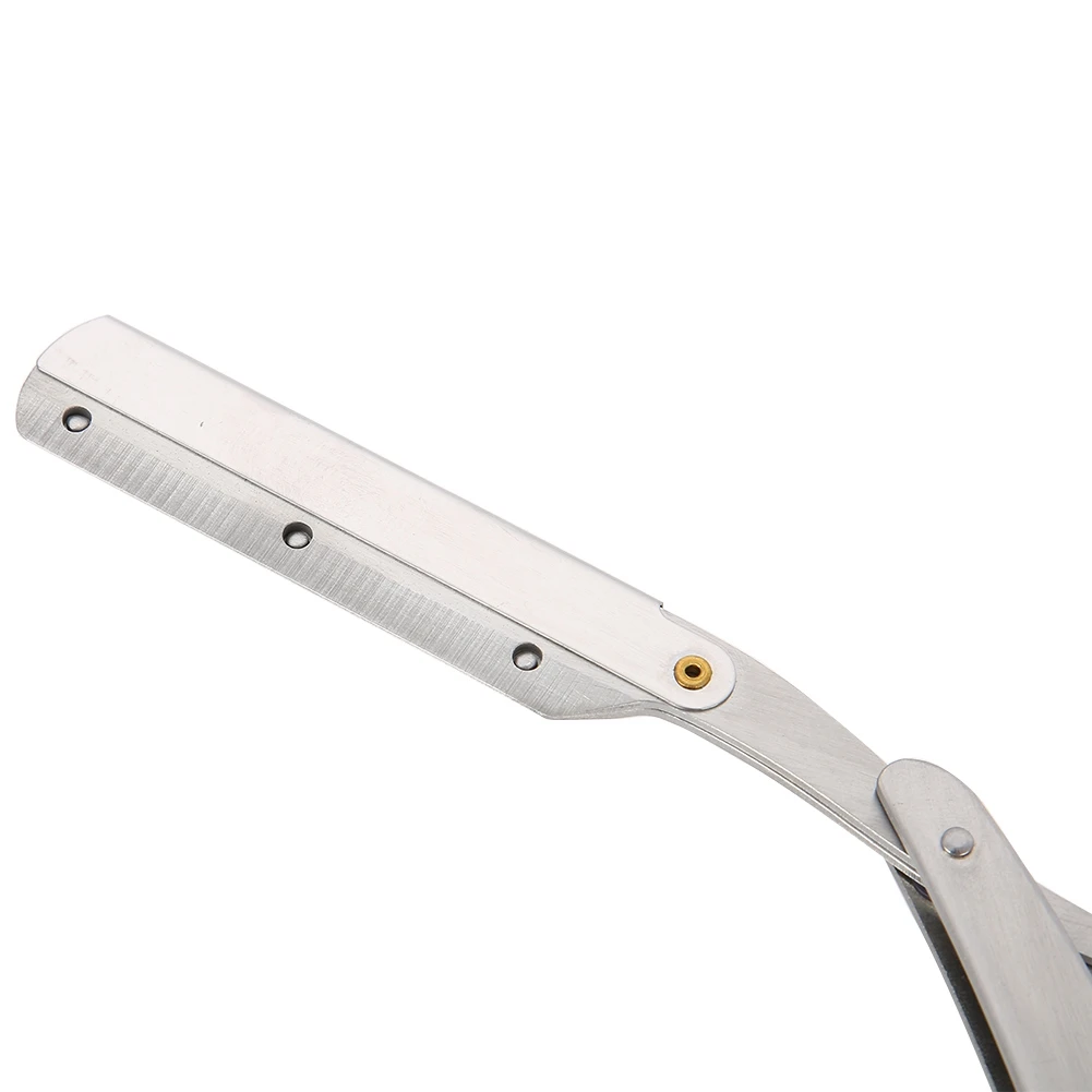 Парикмахерская бритва из нержавеющей стали ручная с прямыми краями для салона